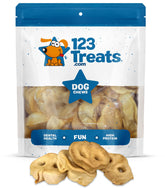 123 Treats hocicos de cerdo para perros en empaque de 25 unidades, snack natural y duradero