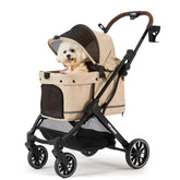 797Audio carrito de paseo para perros, interior espacioso para mayor comodidad.