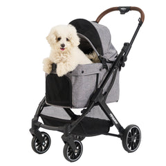 797Audio carrito para perros con interior espacioso para paseos cómodos