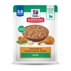 Hill's Science Diet gatito estofado pollo-verduras textura suave para gatitos