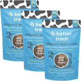 A Better Treat hígado de res orgánico, secado, perfecto para entrenamiento
