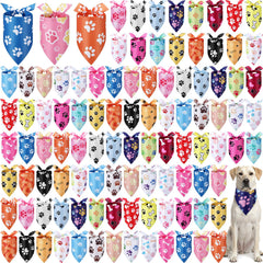 Bandanas Abbylike para perro con huellas, ideal para paseos y fotos.