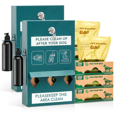 Dispensador Abbylike de bolsas exterior para perro, facilita la limpieza al aire libre.