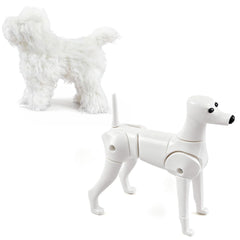 Abbylike modelo de perro poodle juguete para práctica de grooming profesional
