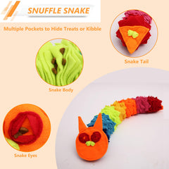 Ablechien Serpiente Snuffle Rainbow, dispensador de premios para fomentar exploración