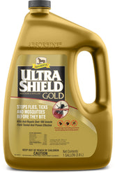 Absorbine UltraShield Gold: botella lista para aplicar y protección contra insectos