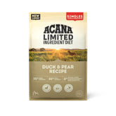 ACANA Singles saco pato y pera 13 libras, ideal para alimentación diaria de alta proteína.