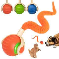 ACITMLLC bola interactiva para gatos y perros, captura atención y promueve juego activo.
