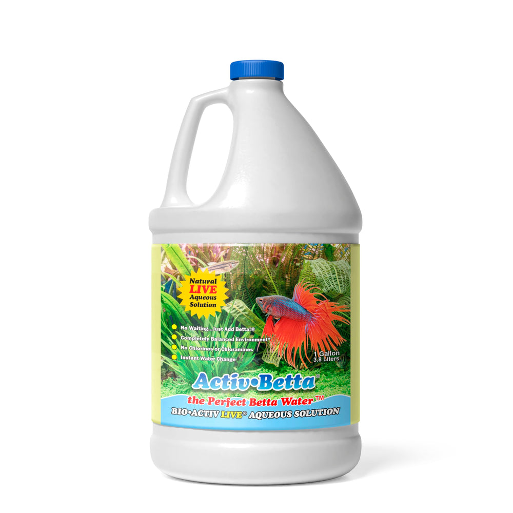 Activ Betta Bio-Activ Live: botella de 1 galón para iniciar el ciclado del acuario.