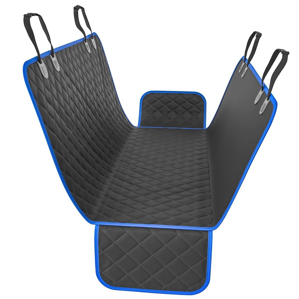 Active Pets cubre asiento trasero en azul para perros, protege contra pelos y suciedad.