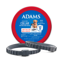 ADAMS collar antipulgas en perro, paquete de dos para protección continua.