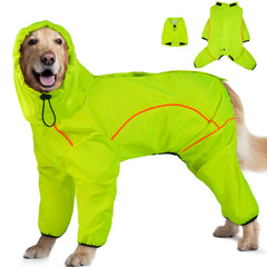 ADNIKIA Dog Raincoat capucha removible protege de la lluvia sin bloquear la visión