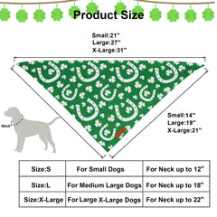 Bandana ADOGGYGO verde para ocasiones, suave y cómoda para tu mascota.