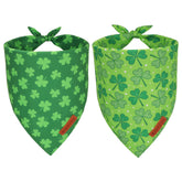 ADOGGYGO Bandana San Patricio Verde para perros, ideal para fiestas y paseos.