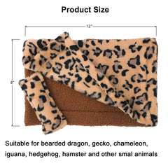 ADOGGYGO diseño leopardado, refugio cálido que decora el terrario.