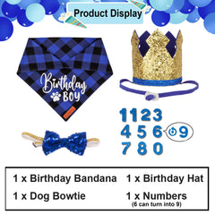 ADOGGYGO lazo con lentejuelas para perro, accesorio festivo y fácil de ajustar.