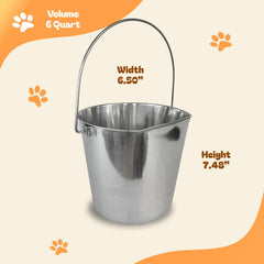 Balde ligero Advance Pet Products, fácil de transportar para salidas con mascotas