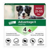 Advantage II para perro grande, aplicación en pelo, protección contra pulgas.