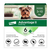 Advantage II para perros pequeños, aplicación rápida para protección contra pulgas