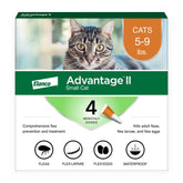 Advantage II Gato Pequeño: aplicación en cuello para protección rápida y fácil.