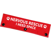 Advivio Nervous Rescue manga para correa roja visible desde todos los ángulos para paseos tranquilos