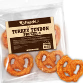 A Freschi srl Tendones de Pavo para Perros: masticación prolongada y alta proteína.