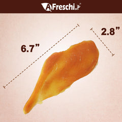 Tiras de pollo para perros de A Freschi srl, textura sabrosa ideal para recompensas.