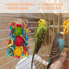 AFUOWER percha de cuerda para aves, descanso seguro y ejercicio diario.