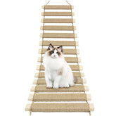 AGRICUE escalera para gatos en pared con sisal para trepar y afilar uñas