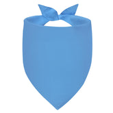 Bandana Agroon azul grande, vista frontal, ideal para paseos diarios.