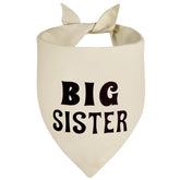 Bandana para perro Agroon en beige con estilo de hermana mayor, ideal para sesiones familiares