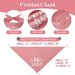Bandana Agroon rosa para perro, talla grande, comodidad durante paseos y juego