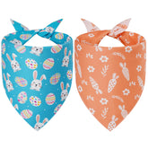 Bandanas de Pascua Agroon dúo para mascotas, color vibrante para sesiones festivas