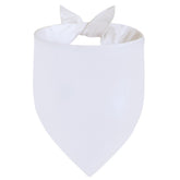 Bandana blanca Agroon XL para perro, vista frontal, ideal para paseos.