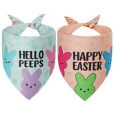 Agroon bandanas para perro con diseño Pascua en doble cara, ideal para fiestas.