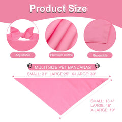 Bandana Agroon rosa XL trasera, reverso duradero para fotos y fiestas.