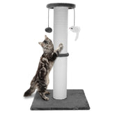 Ahomdoo poste rascador de 34 pulgadas: estructura resistente para gatos activos.