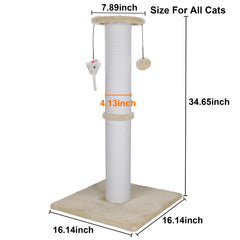 Ahomdoo poste gato con sisal grueso para rayado duradero