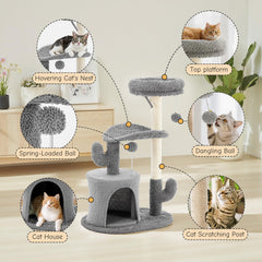 Aidoly camas-perchas-peluche para gatos, suaves y cálidas para siestas tranquilas.