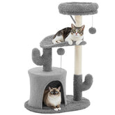 Aidoly torre-gato-33-pulgadas multi-niveles para trepar y descansar cómodamente.