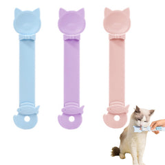 AionneWie cucharas de tratamiento para gato, set de 3 colores, facilita porciones controladas.