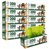 ALAGPRO: caja de 10 rollos de bolsas para desechos caninos, ideal para estaciones públicas.