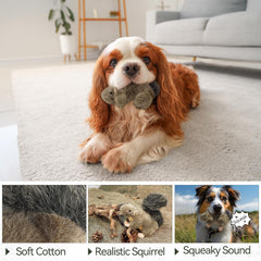 ALL FOR PAWS Juguete peluche seguro y duradero, suave para encías