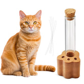 Vaso Allenkwok de cristal para bigotes de gato, memoria elegante