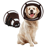 Cono Allroaring para perro grande en postoperatorio ofrece protección suave de heridas