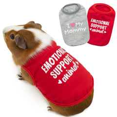 ALUZAEMO camisetas para conejillos de india 2-pack: cómodo atuendo diario para tu mascota.
