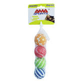 AMA SPORT pelotas de tenis con chirrido, paquete de cuatro para perros, uso diario.