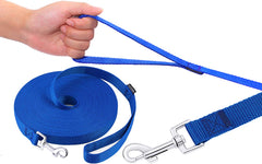 AmaGood correa 30ft azul para entrenamiento de distancia y control del perro.