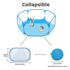 Amakunft cercado plegable para interiores, malla transpirable garantiza buena ventilación.