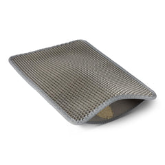 Alfombrilla para gatos Amazon Basics de doble capa atrapa arena y mantiene el piso limpio